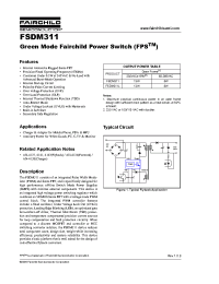 Datasheet FSDH0165 manufacturer Fairchild